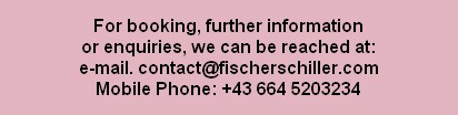 Adresse fuer Buchungen und Informationen